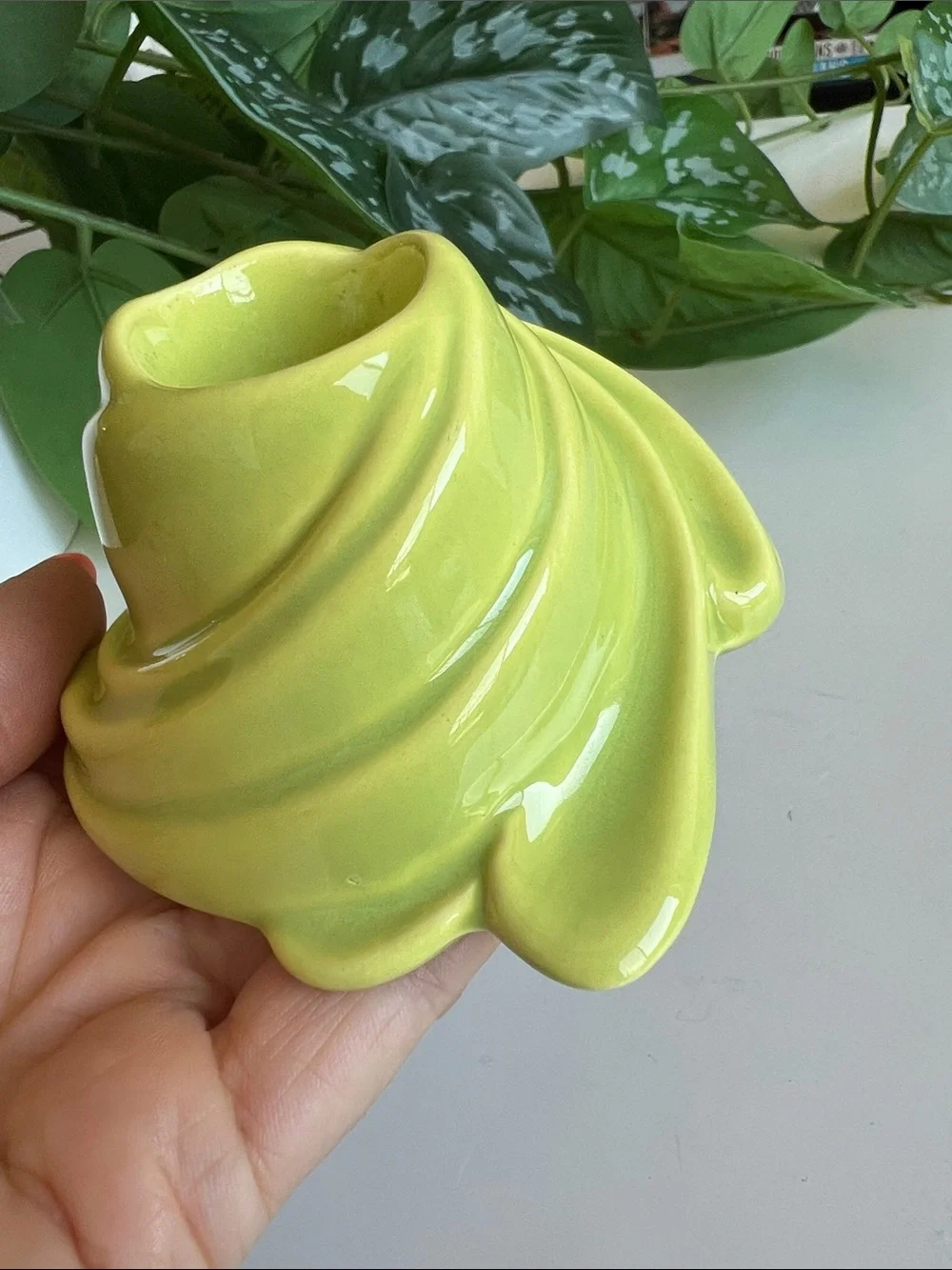 Vintage Ceramic Candle Holder Unique Decor
